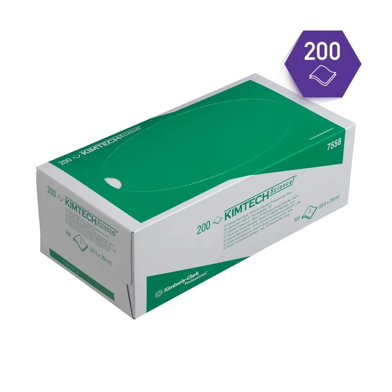 KIMTECH Wet Wipes Cleaning Cloth 20.5 cm x 20 cm Carton of 3000 Single Ply 7558