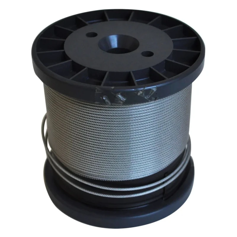 RS PRO Stainless Steel Wire Rope 100 m Length, Safe Working Load 18kg, Model 124-4747