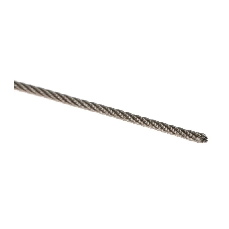 RS PRO Stainless Steel Wire Rope, 100 m, Safe Working Load 26 kg 124-4755