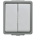 Siemens Grey 2 Way 2 Gang Surface Mount Light Switch 10A 250V DELTA 5TA4708