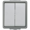 Siemens Grey 2 Way 2 Gang Surface Mount Light Switch 10A 250V DELTA 5TA4708