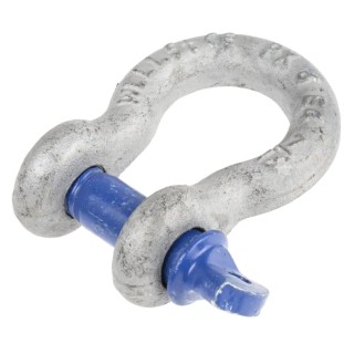 RS PRO Bow Shackle Alloy Steel 1.5 T Safe Working Load Screw Pin Type 124-4817