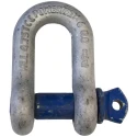 RS PRO D-Shackle Alloy Steel Screw Pin, Galvanised Finish, 4.75 t Safe Working Load 124-4830