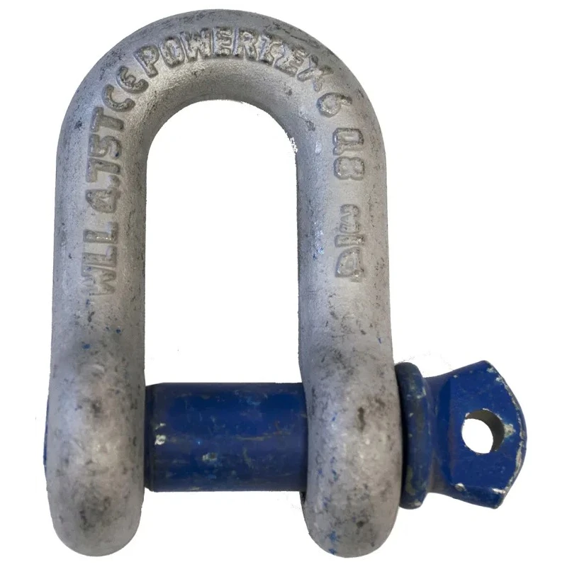 RS PRO D-Shackle Alloy Steel Screw Pin, Galvanised Finish, 4.75 t Safe Working Load 124-4830