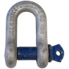 RS PRO D-Shackle Alloy Steel Screw Pin, Galvanised Finish, 4.75 t Safe Working Load 124-4830