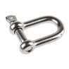RS PRO Stainless Steel D-Shackle Screw Pin 0.6t Safe Working Load 12mm Diameter 48mm Length 124-4855