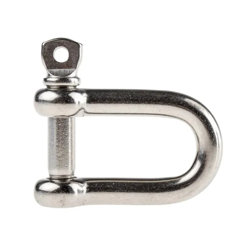 RS PRO Stainless Steel D-Shackle Screw Pin 0.6t Safe Working Load 12mm Diameter 48mm Length 124-4855