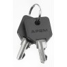 APEM Key Switch Key for LK Series with 19mm Diameter and Mechanical Life of 6000 Cycles LKM-126