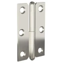 Pinet Nickel Plated Steel Lift Off Butt Hinge 80 mm x 50 mm x 1.5 mm 14-7-3400