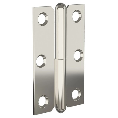 Pinet Nickel Plated Steel Lift Off Butt Hinge 80 mm x 50 mm x 1.5 mm 14-7-3400