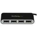 StarTech.com 4 Port USB 2.0 USB Hub USB Powered Compact Design 27mm Width 82mm Depth 15mm Height ST4200MINI2