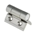 Pinet Clear Anodised Aluminium Spring Hinge Self-Opening Screw Fixing 30 mm x 35 mm x 3.3 mm 72-1-4256