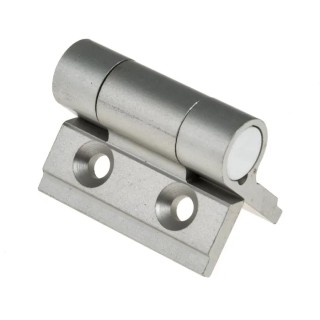 Pinet Clear Anodised Aluminium Spring Hinge Self-Opening Screw Fixing 30 mm x 35 mm x 3.3 mm 72-1-4256