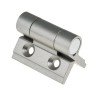Pinet Clear Anodised Aluminium Spring Hinge Self-Opening Screw Fixing 30 mm x 35 mm x 3.3 mm 72-1-4256