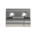 Pinet Clear Anodised Aluminium Spring Hinge Self-Opening Screw Fixing 30 mm x 35 mm x 3.3 mm 72-1-4256