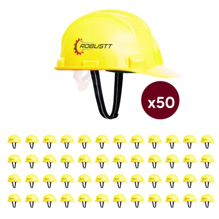 Buy Robustt X Shree Jee Nape Type Yellow Adjusment-Safety Helmet