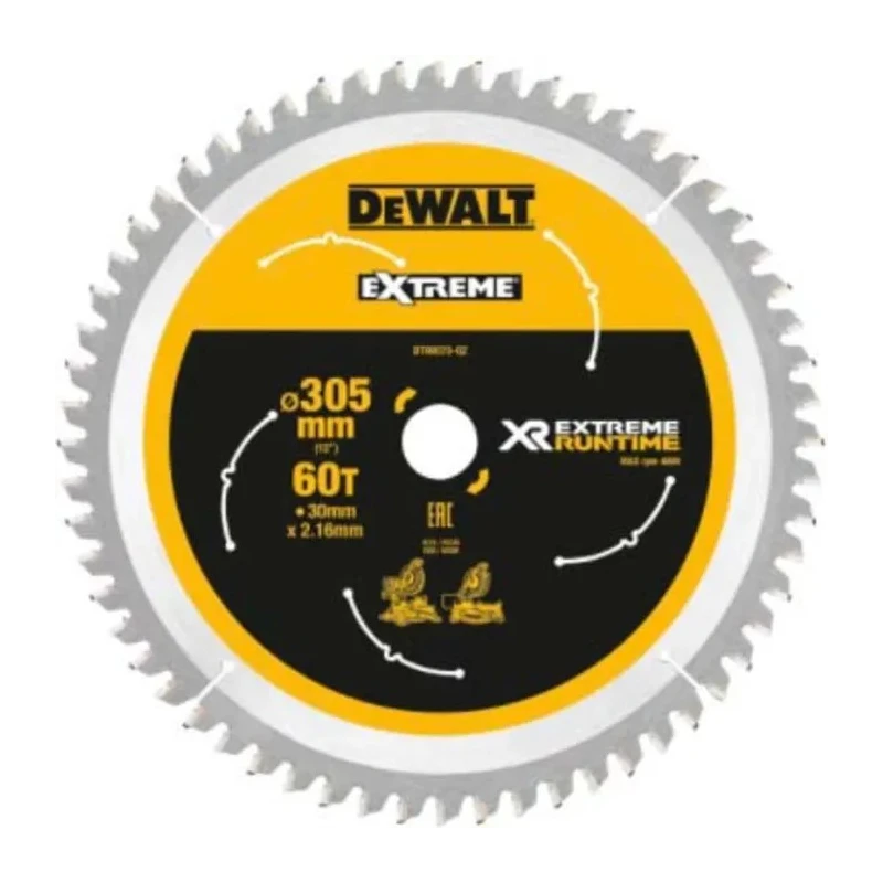 DeWALT Circular Saw Blade 60 Teeth Per Inch Wood Cutting 305 mm DT99575-QZ