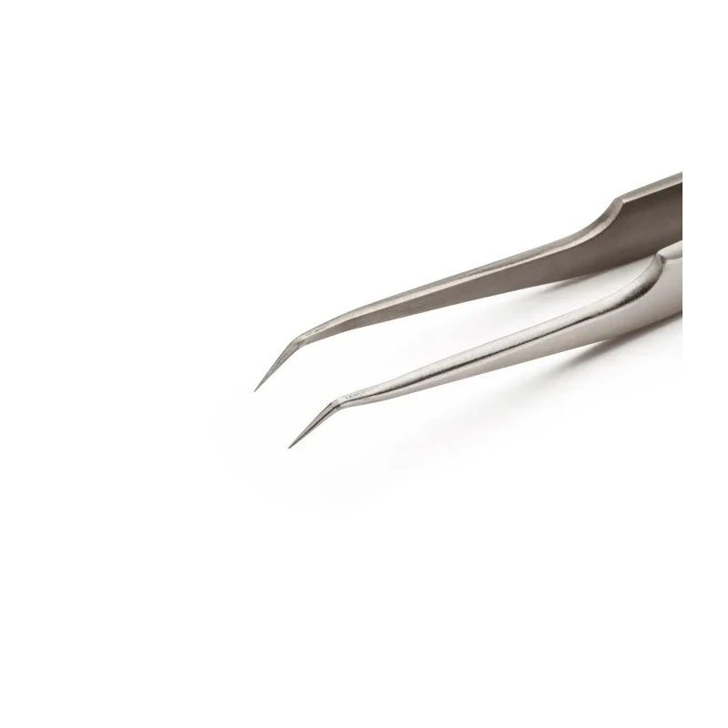Erem Stainless Steel Curved Tweezer 4.5in Length, Anti-Magnetic, Anti-Acid 5CSA