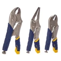 Irwin 3-Piece Locking Plier Set with Straight Jaw, 175mm Overall Length T76KBT