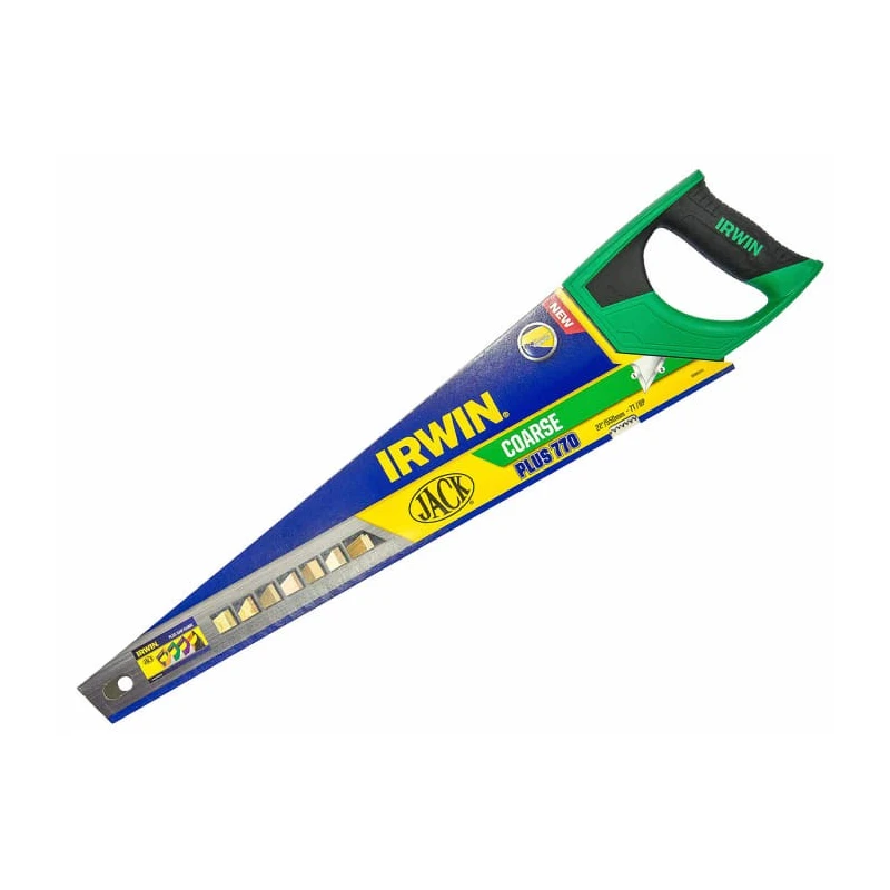 Irwin Hand Saw 559 mm Blade Length, 7 Teeth per Inch, High Carbon Steel Blade, Model 10505211