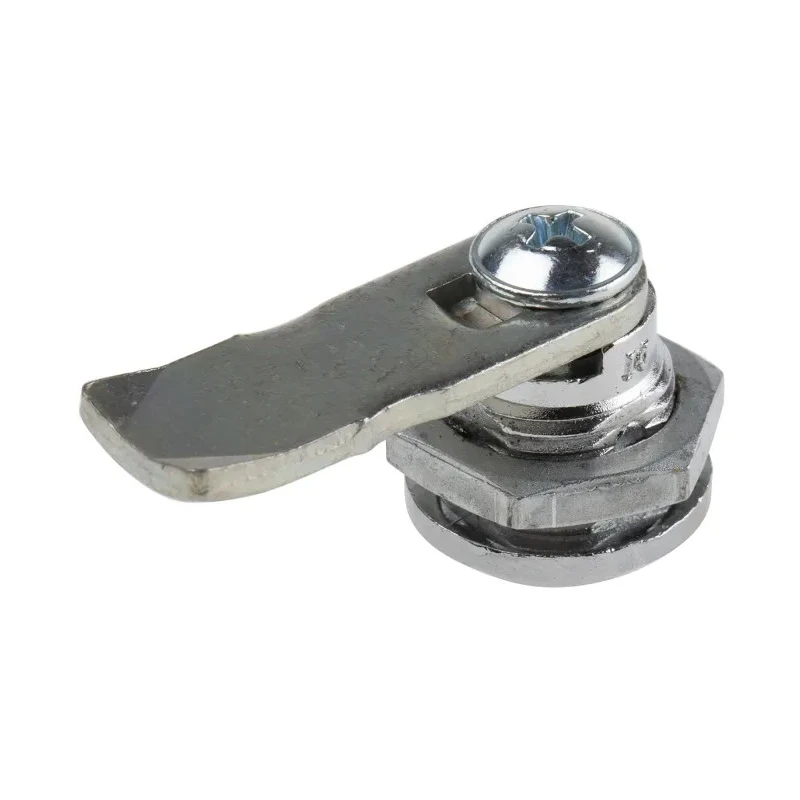 RS PRO Die Cast Zinc Cabinet Lock, Keyed Lock with 13.5 mm Panel-to-Tongue Depth, Chrome Finish 146-1799