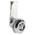RS PRO Die Cast Zinc Cabinet Lock, Keyed Lock with 13.5 mm Panel-to-Tongue Depth, Chrome Finish 146-1799