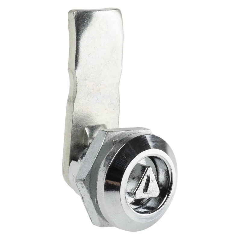 RS PRO Die Cast Zinc Cabinet Lock, Keyed Lock with 13.5 mm Panel-to-Tongue Depth, Chrome Finish 146-1799