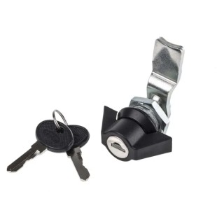 RS PRO Black Polyamide Keyed Cabinet Lock with Key Unlock Mechanism Model 146-1795
