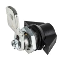 RS PRO Black Polyamide Keyed Cabinet Lock with Key Unlock Mechanism Model 146-1795