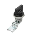 RS Pro Die Cast Zinc Cabinet Lock, 20.5 mm Panel-to-Tongue, 16.2 x 14.2 mm Cutout, Knob Unlock 146-1812