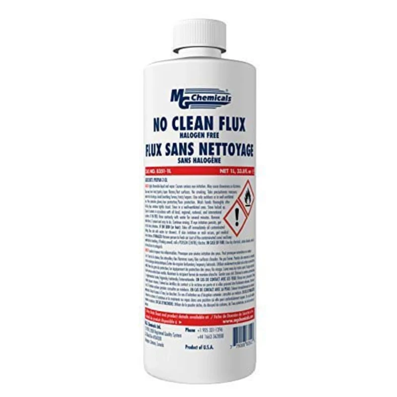 MG Chemicals 1 L Bottle Solder Flux, No Clean, Halogen Free, Low Residue, Rosin/Resin Free 8351-1L