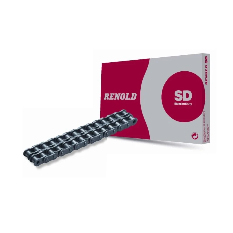 Renold 08B-2 Duplex Steel Roller Chain 5 m Length, 31 mm Pin Length, European BS Standard SD08B