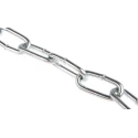 RS PRO Zinc Plated Steel Chain, 10 m Length, 42 mm Link Length, 6 mm Diameter, Load Capacity 140 kg 752-509