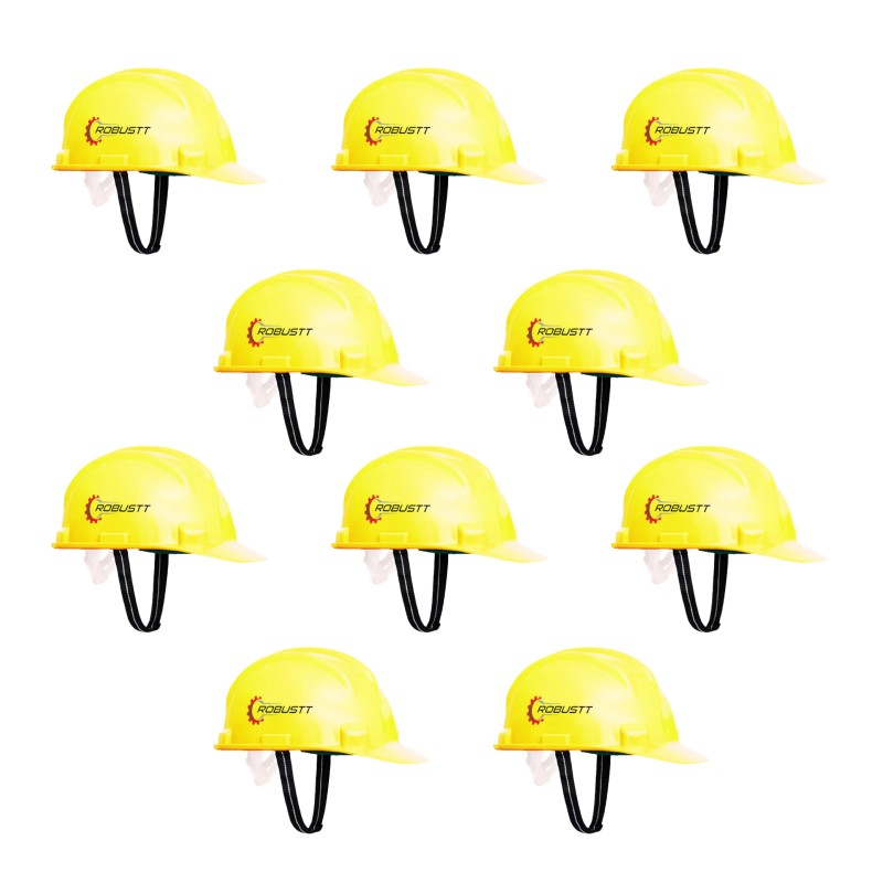 Buy Robustt X Shree Jee Nape Type Yellow Adjusment-Safety Helmet