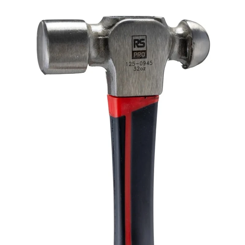RS PRO Carbon Steel Head Ball-Pein Hammer with Fibreglass Handle, 910 g, 32 oz 125-0945
