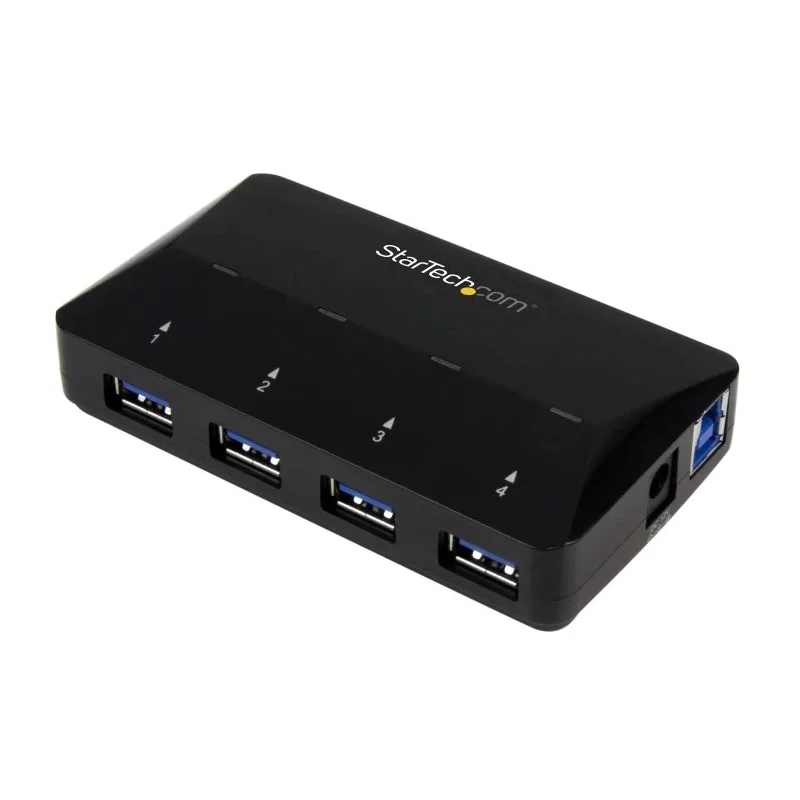 StarTech.com 4 Port USB 3.0 USB Hub, AC Adapter Powered, Dimensions 103mm x 60mm x 22mm ST53004U1C