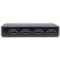 StarTech.com 4 Port USB 3.0 USB Hub, AC Adapter Powered, Dimensions 103mm x 60mm x 22mm ST53004U1C