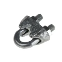 RS PRO Wire Rope Grip U-Bolt Steel Bridge Carbon Steel Zinc Plated 6 mm Diameter DIN 741 124-4801