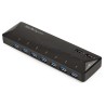 StarTech.com 7 Port USB 3.0 USB Hub with AC Adapter Powered, 200 mm x 60 mm x 25 mm ST93007U2C