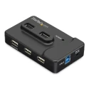 StarTech.com 6 Port USB 3.0 USB Hub with AC Adapter Powered, 99mm x 60mm x 22mm ST7320USBC