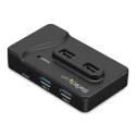 StarTech.com 6 Port USB 3.0 USB Hub with AC Adapter Powered, 99mm x 60mm x 22mm ST7320USBC