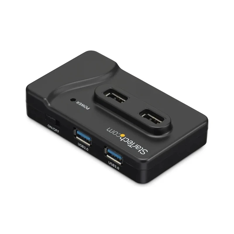 StarTech.com 6 Port USB 3.0 USB Hub with AC Adapter Powered, 99mm x 60mm x 22mm ST7320USBC