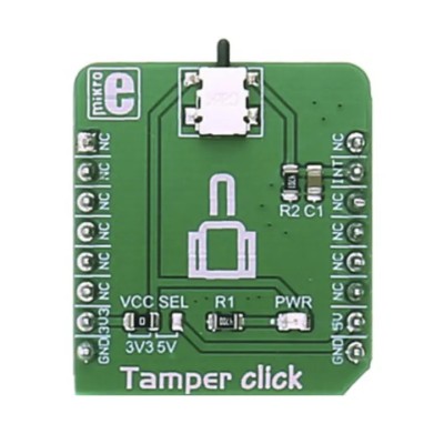 MikroElektronika Sensor Development Tool Tamper Click with SDS001 Low-Profile Side Actuated Detect Switch MIKROE-2551