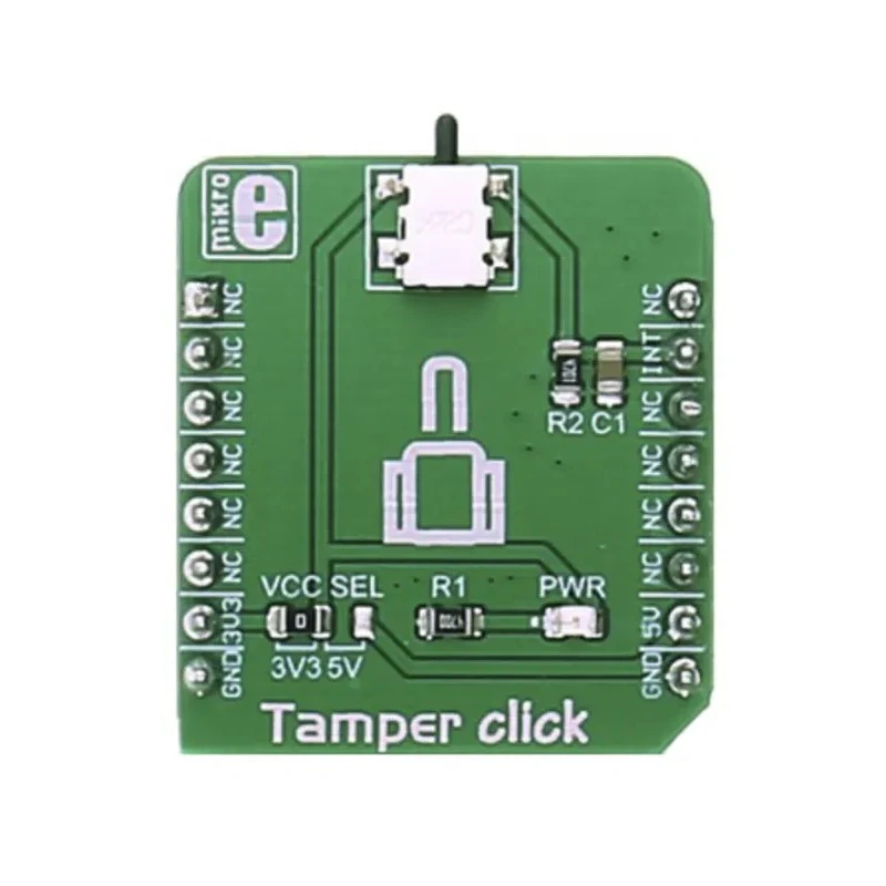 MikroElektronika Sensor Development Tool Tamper Click with SDS001 Low-Profile Side Actuated Detect Switch MIKROE-2551