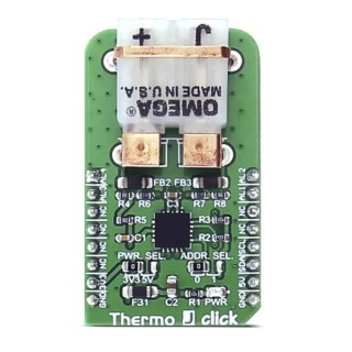 MikroElektronika Sensor Development Tool Thermo J Click MCP9600 Thermocouple EMF to Temperature Converter MIKROE-2811