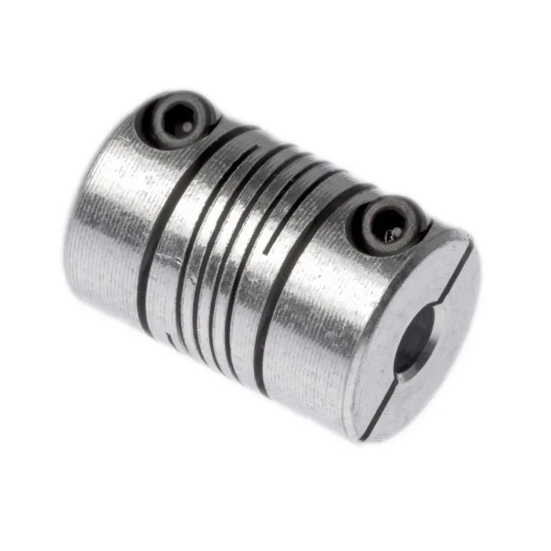 Huco Aluminium Clamp Style Flexible Coupler 12.7 mm OD, 4 mm Bore Size, 19.1 mm Length 725.13.1818