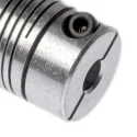 Huco Aluminium Clamp Style Flexible Coupler 12.7 mm OD, 4 mm Bore Size, 19.1 mm Length 725.13.1818