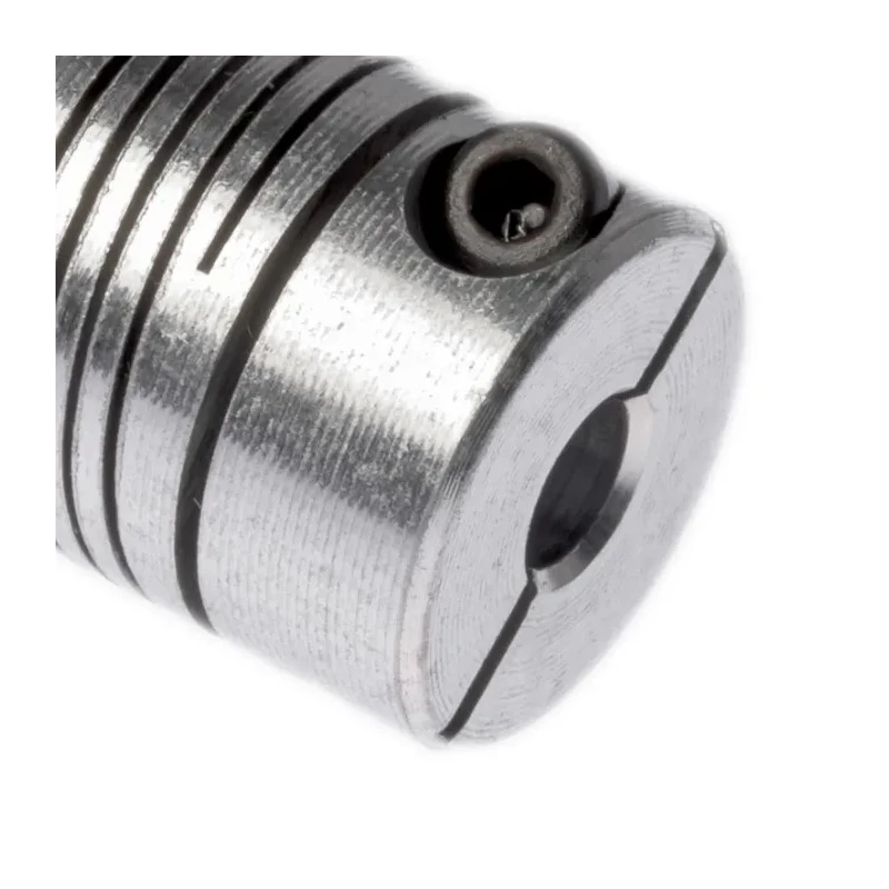 Huco Aluminium Clamp Style Flexible Coupler 12.7 mm OD, 4 mm Bore Size, 19.1 mm Length 725.13.1818
