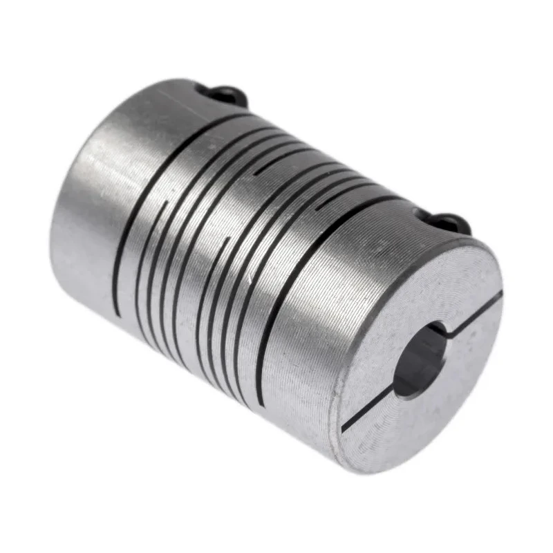 Huco Aluminium Multi-Beam Clamp Flexible Coupling 25.4 mm OD 8 mm Bore 38.1 mm Length 707.25.2828
