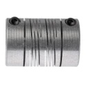 Huco Aluminium Multi-Beam Clamp Flexible Coupling 25.4 mm OD 8 mm Bore 38.1 mm Length 707.25.2828